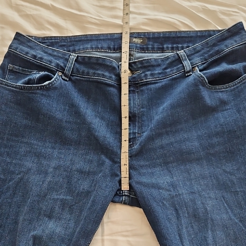 Classic Blue Mid Rise Bootcut Jeans - Picture 8 of 12